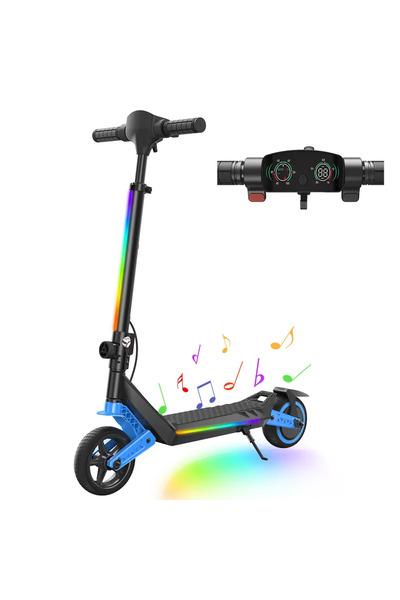 iscooter Trotinetă electrică cu suspensie, pliabilă, lumini, K6, motor de 150...