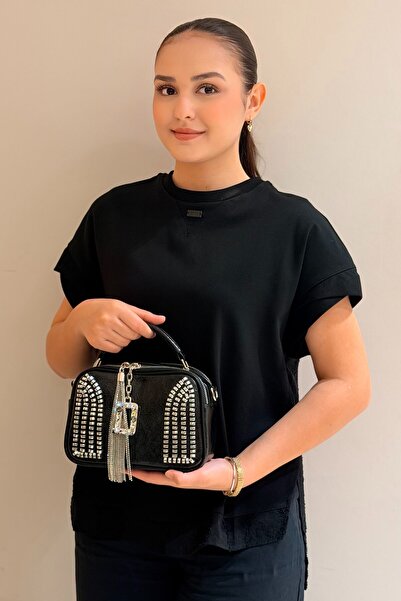 Mahal Genți de mână cu fermoar dublu și accesorii, cu mâner, tip crossbody
