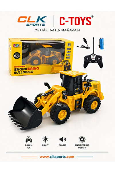 CToys RC 2.4G 9CH uzaktan Kumandalı Buldozer Ekskavatör