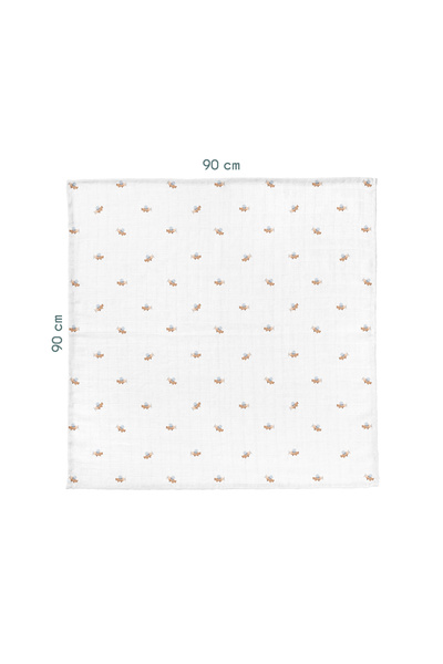 Casadora Baby Happy Tony %100 Organik Pamuk Müslin Örtü 90 x 90 cm
