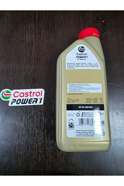 CASTROL Power 1 4t 10w - 40 4 Zamanlı Motosiklet Yağı 1 L ( 2026 üretim STİCKER HEDİYELİ)