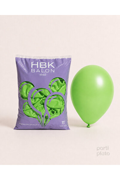 HBK Balon Pastel 11" Balon Hbk Light Green 100Pcs