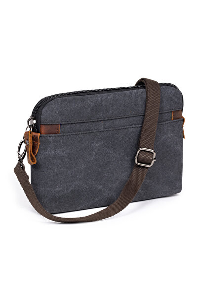 Necati Çanta Canvas Fabric Waterproof Portfolio Bag with Hand and Shoulder St...
