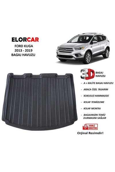 ELORCAR Ford Kuga 2013 2019 3d Bagaj Havuzu