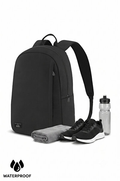 D'VERS Geantă sport unisex, neagră, impermeabilă, pentru uz zilnic