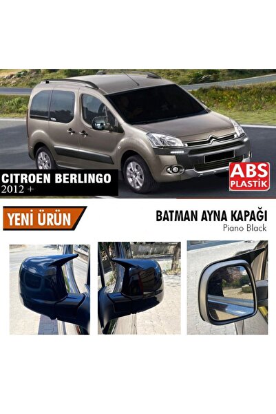 beyaztuning Citroen Berlingo Yarasa Ayna Kapağı Batman Parlak Siyah Piano Black