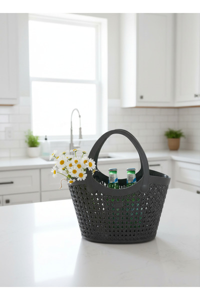 Simply Now Çok Amaçlı Kolay Saklanabilir Silikon Çanta Sepet Organizer 5.5 Li...