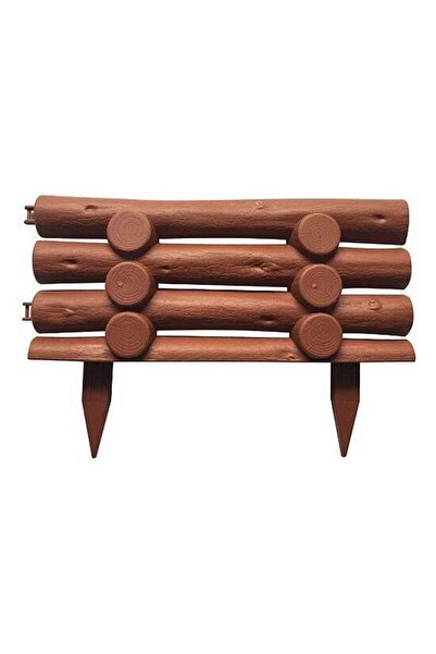 Strend Pro Gard ornamental de gradina, panou din plastic, maro, 44x31 cm
