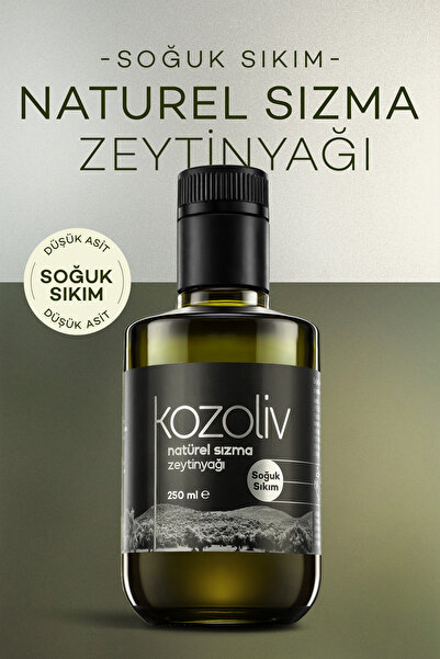 kozoliv Soğuk Sıkım Natürel Sızma Zeytinyağı 250 ML Cam Şişe