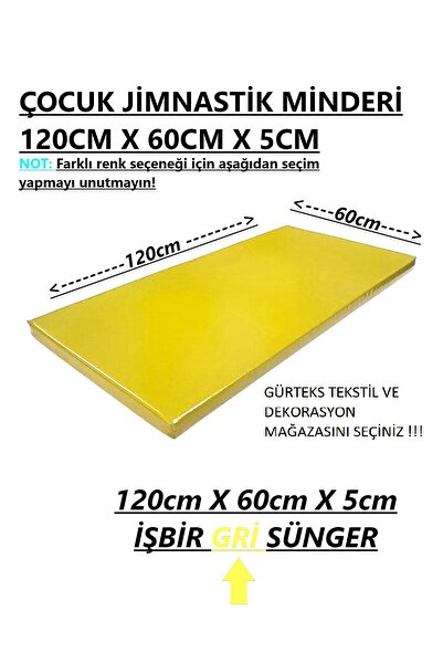 gürteks 60x120x5 Cm Çocuk Jimnastik Minderi (PVC)