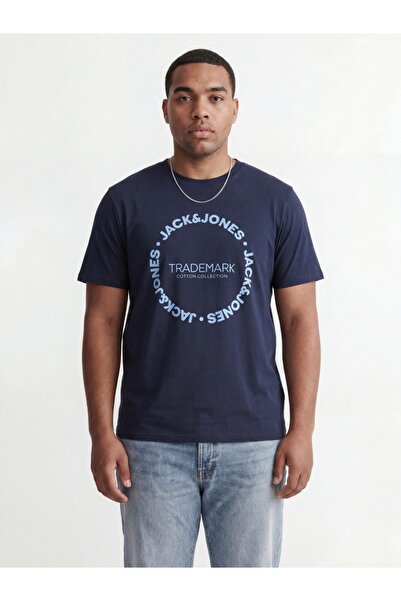 Jack & Jones Plus Men's T-shirt, big sizes, cotton, Regular Fit, JJBENSON