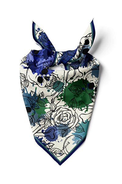 Modabutik B73 Violla Lacivert Kurukafa Bandana