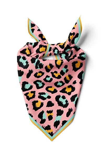 Modabutik A84 Violla Leopar Desenli Bandana