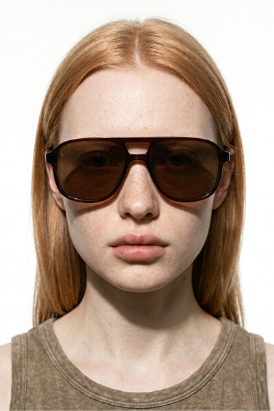 Bilge Karga Leah Brown Brown Sunglasses