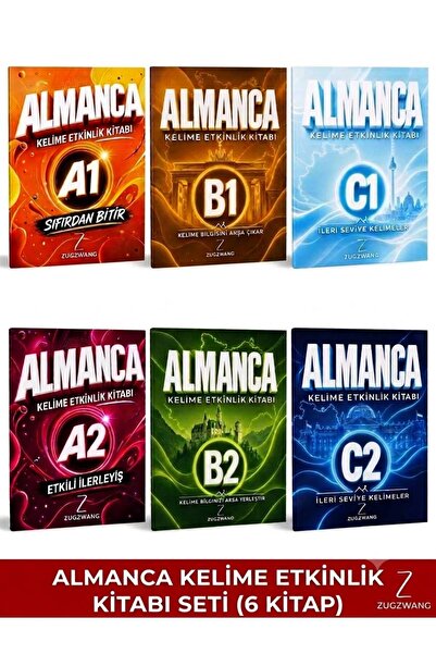 ZUGZWANG A1 + A2 + B1 + B2 + C1 + C2 Almanca Kelime Etkinlik Kitapları Seti |...