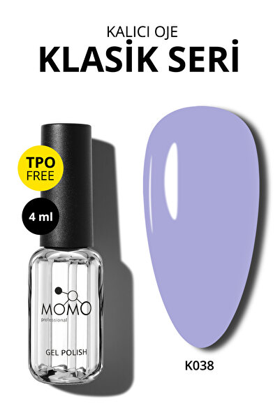 MOMO professional Kalıcı Oje K038, Lila, 4 ml