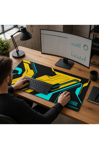 Mcstorey XXL Oyuncu Mouse Pad 90x40 cm 3mm Dikişli Kaymaz Taban Büyük Gaming ...