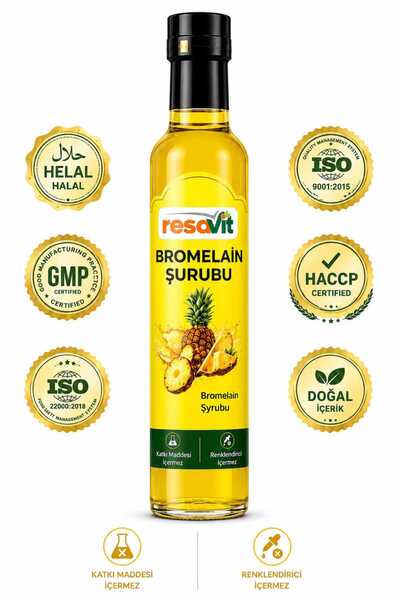RESAVİT Bromelain Ananas İçeren Detox Şurubu 250 ml