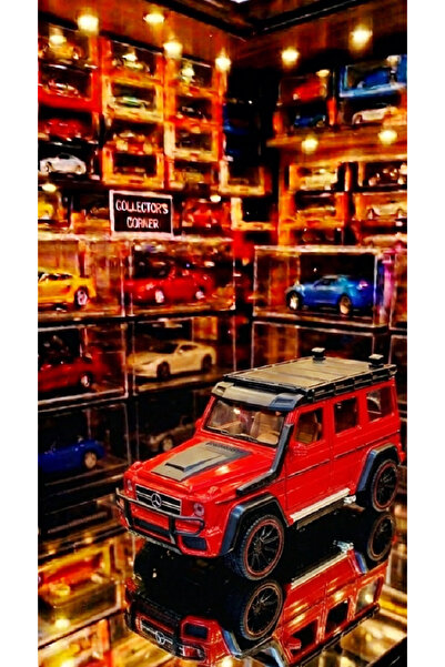 OYUNCAKSAHİLİ G65 JİP DİECAST METAL 1.24 KOLEKSİYON KIRMIZI G 63 MODEL ARABA ...