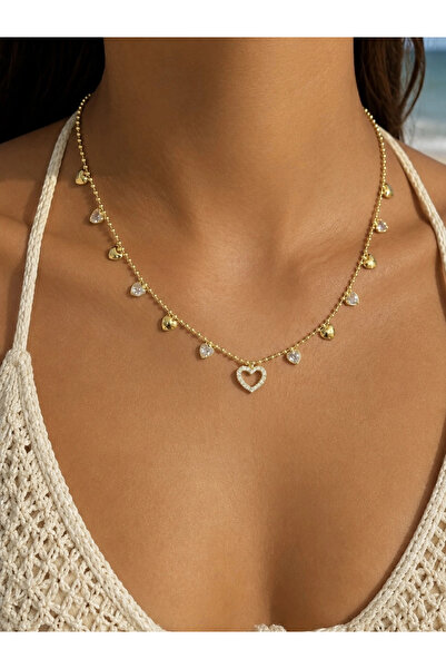 h&b design jewel Heart Charm Necklace