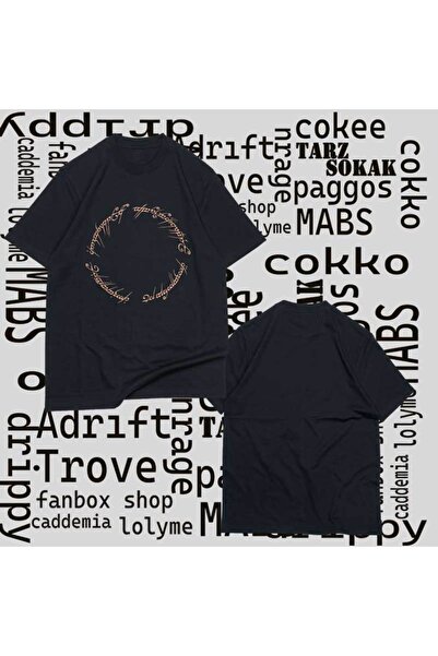 Adrift Tricou Kod Presss, cu scriere neagră, pentru femei, Stăpânul Inelelor,...