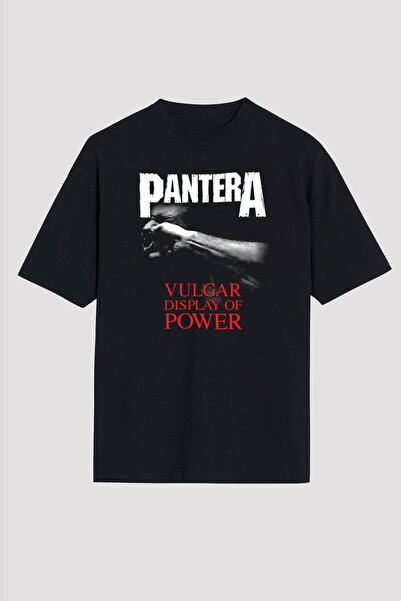 Adrift Μπλουζάκι Pantera Μαύρο Unisex Oversize