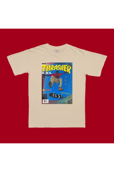 Drippy Tricou Thrasher culoare nisip