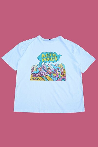Kozmik Tapestry Acid House / Psychedelic Oversize Tişört
