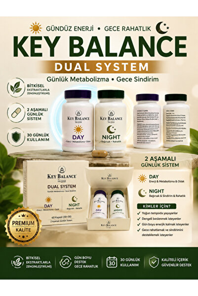 Keybalance Key Balance Dual System Day&Night Daily Metabolism and Digestion S...