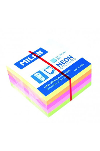 Milan Bloc Notes Adeziv 50x50 5 Culori Neon
