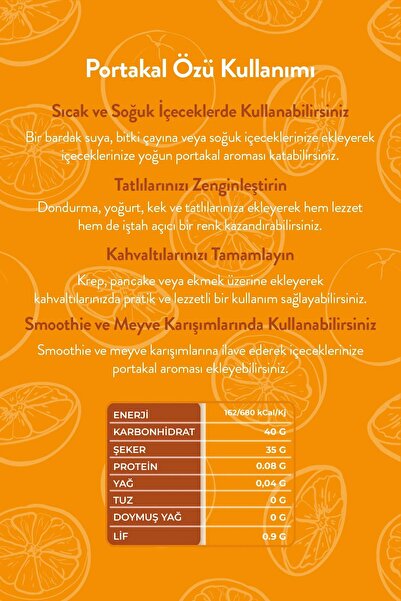 zadelife Taneli Portakal Özü 315 gr