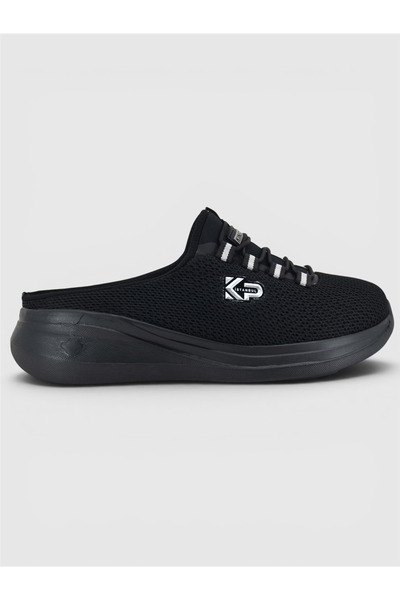 KİNG PAOLO D5109 KRAKERS SABO - SİYAH - KADIN SANDALET
