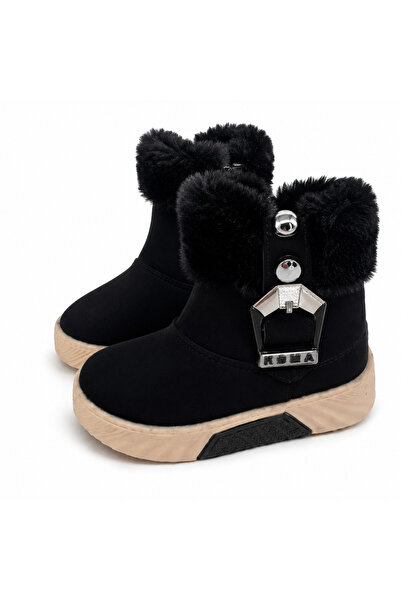 Rexba UNISEX ÇOCUK KAYMAZ TABAN TÜY DETAYLI BOT