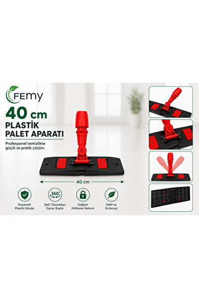 Femy 40 Cm Palet Aparat Ofis Parke Yer Silme Yer Paspası Paleti