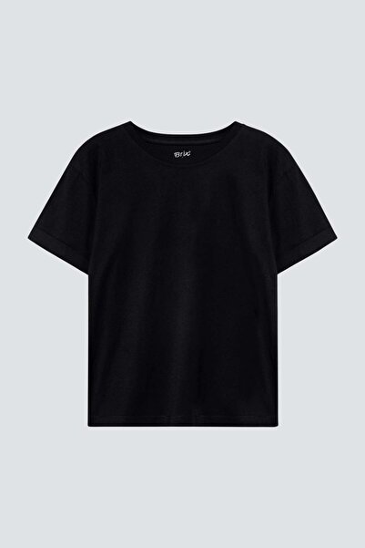 Brix Tricou de damă cu mânecă scurtă din bumbac 100% cu potrivire confortabil...