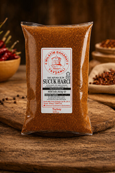 MÜLAYİM BAHARAT TAVŞANLI 1989'DAN BERİ Sucuk Baharatı 5 Kg Kıyma Için Gelenek...