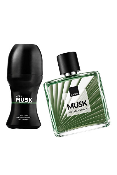 AVON Musk Metropolitano Erkek Parfüm ve Rollon Paketi