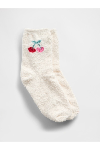 GAP Kız Çocuk Beyaz Cozy Çorap
