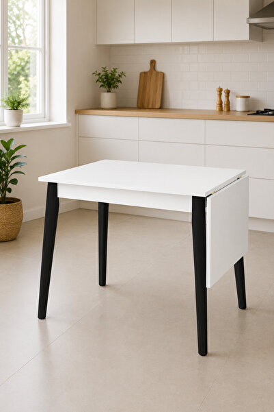 VİLİNZE Vilinze Avanos Mdf Katlanır Ahşap Mutfak Masası - 70x80 cm