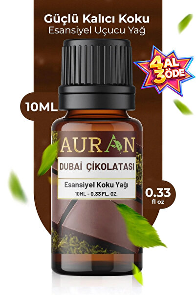 AURAN Dubai Çikolatası Esansiyel Uçucu Koku Yağı Buhurdanlık Yağı Difüzör Esa...