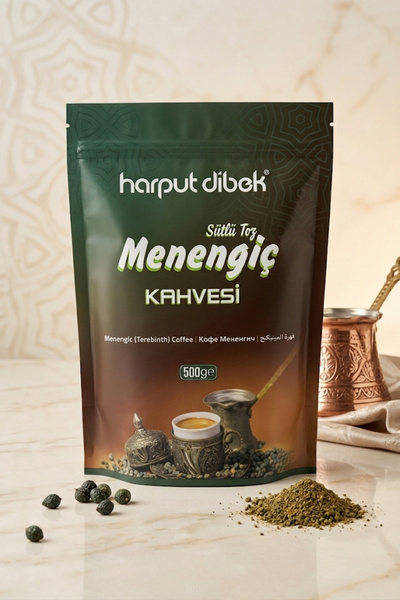 HARPUT DİBEK Sütlü Menengiç Kahvesi 500 gr Toz Çedene Kahvesi Hazır İçim Sütl...