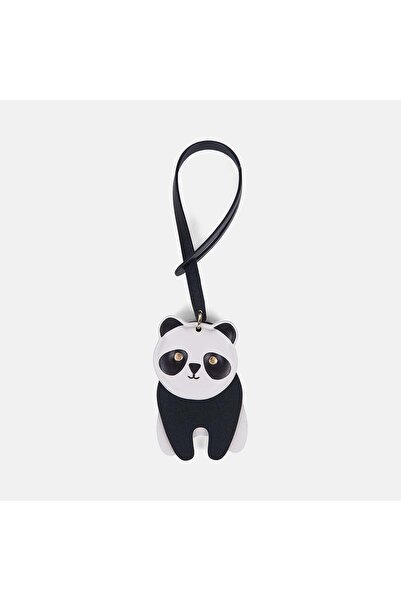 Desa Leather Charm with Black Panda Figure
