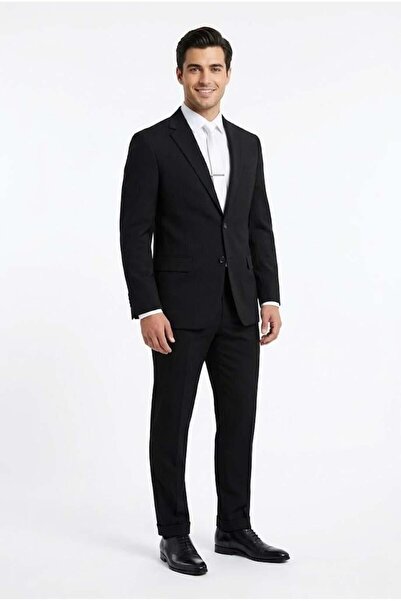 Uki SİYAH Comfort Fit 6 Drop Takım Elbise