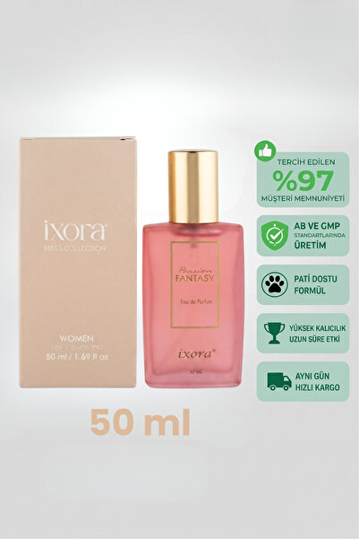 ixora Kalıcı Gül Kokulu Passion Fantasy Edp Kadın Parfümü 50 ml