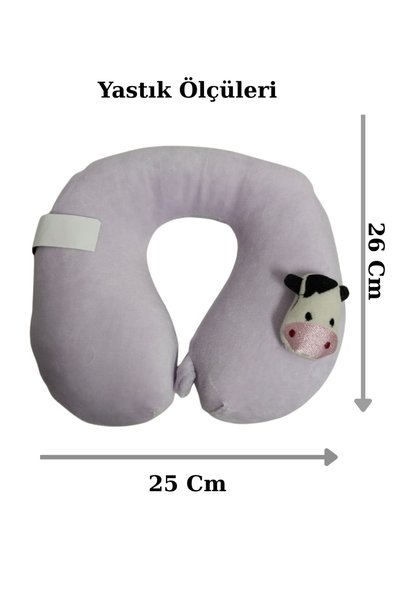 Lily and Co Soft Plush Children's Neck Support Pillow with Animal Figures