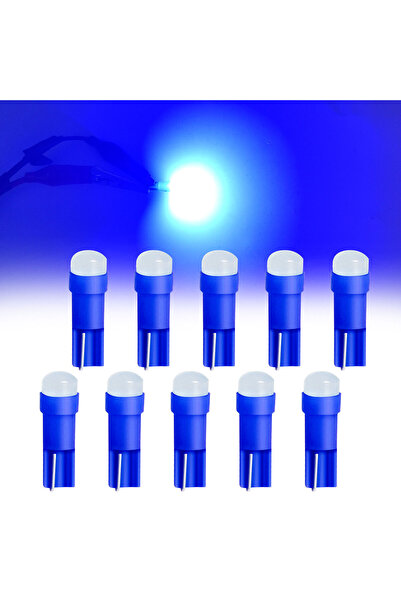 Choice1 Blue 10PCS T5 LED Lights W1.2W W3W LED Car Interior Light Auto Side F...