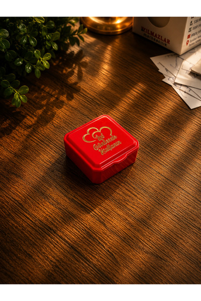 osoza Kendinden Kapaklı Çeyrek Altın Kutusu – 3.4x3.4 cm | Çeyrek, Yarım, Ata...