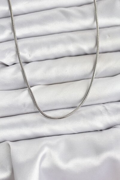 Inure Jewelry 316L Steel Chain Silver Color 60 cm Snake Chain Women Necklace