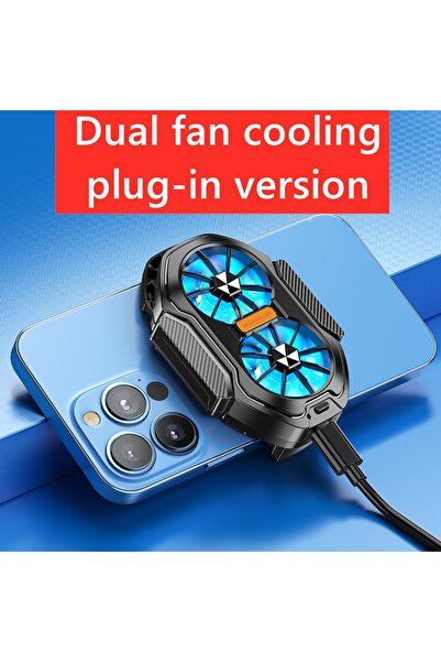 Choice FS01 Plug-in version New Dual Fan 600mah Rechargeable Mobile Phone Rad...