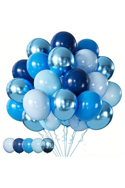 Choice Other 30PCS 50 Blue Balloons, Metal Blue Balloons, Decorations for Bir...